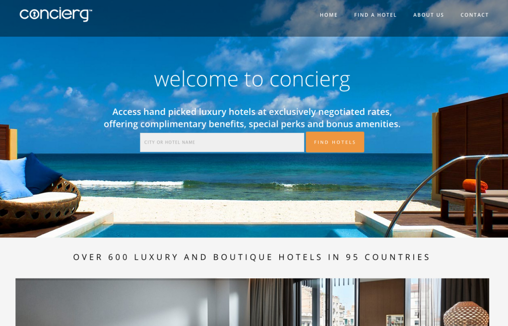 The new site concierg.com