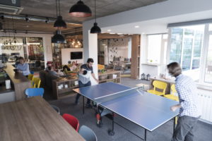 Startup office ping-pong