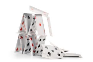 collapse, house of cards