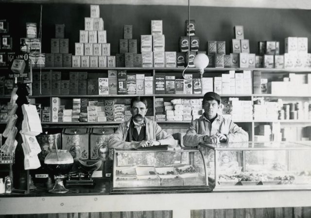 An 1890's grocery store