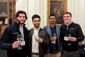 Canopus Network founders Vijay Sivaraman and Himal Kumar (centre) with the Konvoy VC's Josh Chapman (l) and Jackson Vaughan (r).