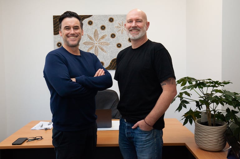 Medigrowth cofounders Adam Guskich and Todd McCelland